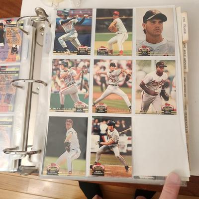 Baseball Card Album w Baltimore Orioles cards Several complete sets 1980's 1990's