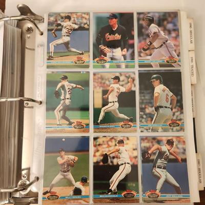 Baseball Card Album w Baltimore Orioles cards Several complete sets 1980's 1990's