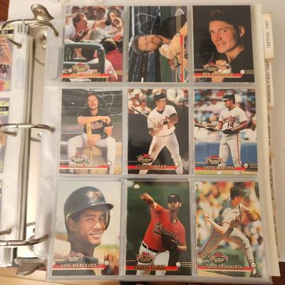 Baseball Card Album w Baltimore Orioles cards Several complete sets 1980's 1990's