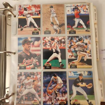 Baseball Card Album w Baltimore Orioles cards Several complete sets 1980's 1990's