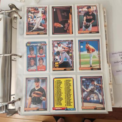 Baseball Card Album w Baltimore Orioles cards Several complete sets 1980's 1990's