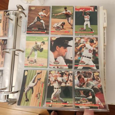 Baseball Card Album w Baltimore Orioles cards Several complete sets 1980's 1990's