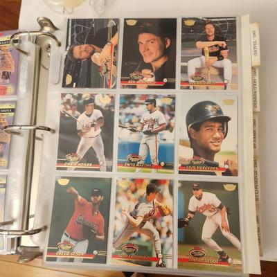 Baseball Card Album w Baltimore Orioles cards Several complete sets 1980's 1990's