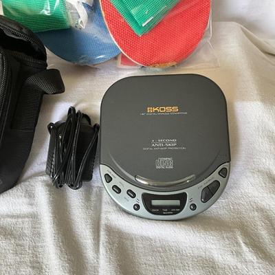 Halex Table Tennis, Chinese Checkers, w/Koss Compact Disc player