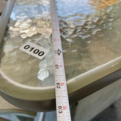 Folding Patio Outdoor Bar w 2 Stools Set