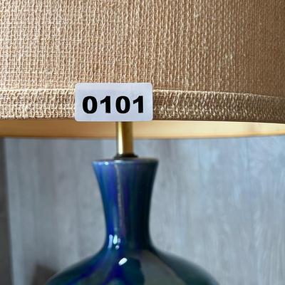 Large Vintage Ceramic Tabletop Lamp 43" Tall