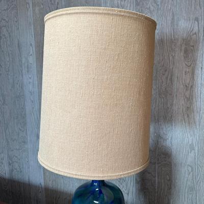 Large Vintage Ceramic Tabletop Lamp 43" Tall