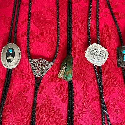 Men’s Bolo Ties, including a sterling silver one
