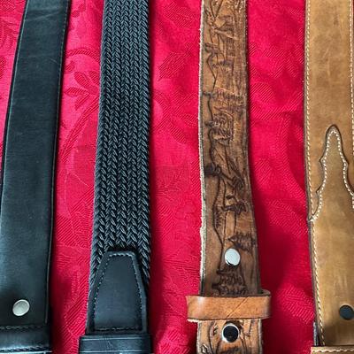 Group of Belts, 46-48”
