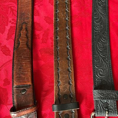 Group of Belts, 46-48”