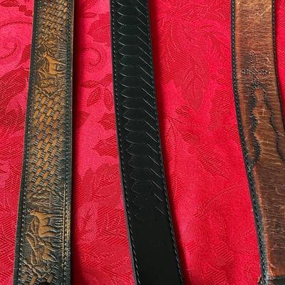 Group of Belts, 46-48”