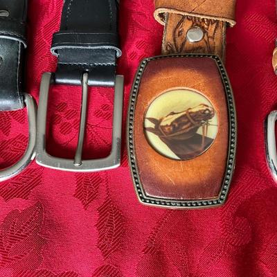 Group of Belts, 46-48”