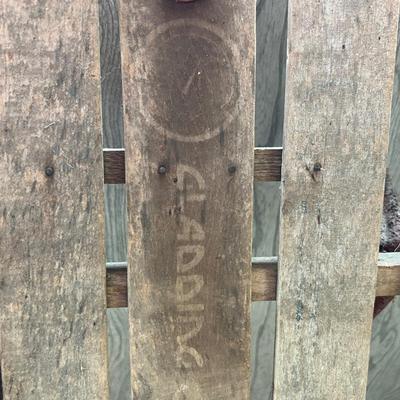 Vintage Gladding Champion Fastback Wooden Sled