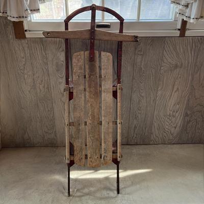 Vintage Gladding Champion Fastback Wooden Sled