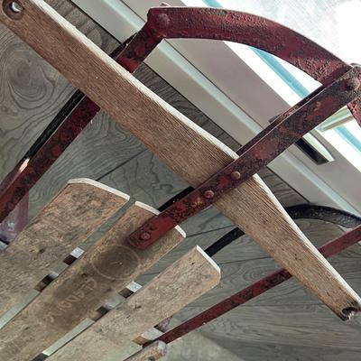 Vintage Gladding Champion Fastback Wooden Sled
