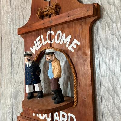 Vintage Wood & Ceramic Nautical Decor
