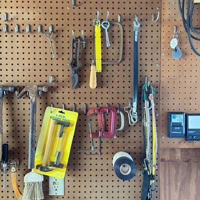 Tool Mixed Garage Lot - Nails, Hand Tools, Hardware, etc.