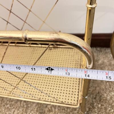 3 Pc Metal Rack Lot - Coat, Quilt, Magazine