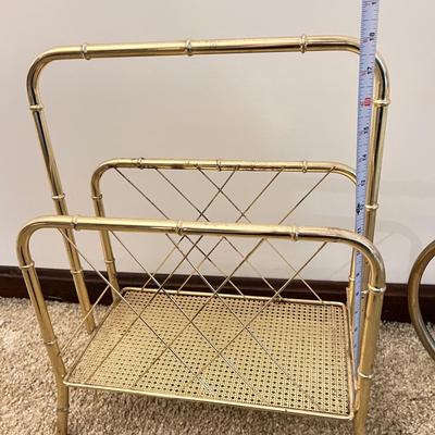 3 Pc Metal Rack Lot - Coat, Quilt, Magazine