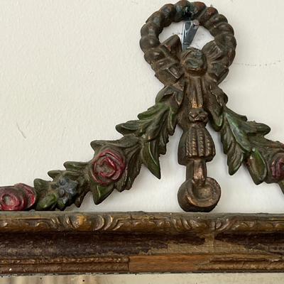 Antique Mirror, 2 Vintage Framed Prints