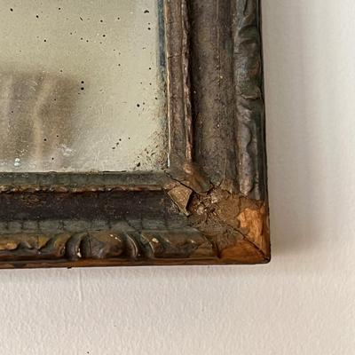 Antique Mirror, 2 Vintage Framed Prints