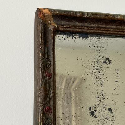 Antique Mirror, 2 Vintage Framed Prints