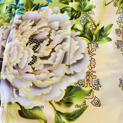 2 New Large Silk Blend Scarves 34"x70"