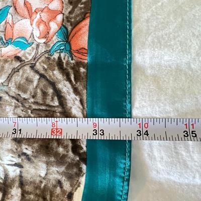 2 New Large Silk Blend Scarves 34"x70"