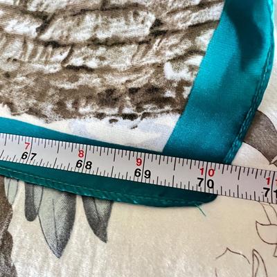 2 New Large Silk Blend Scarves 34"x70"