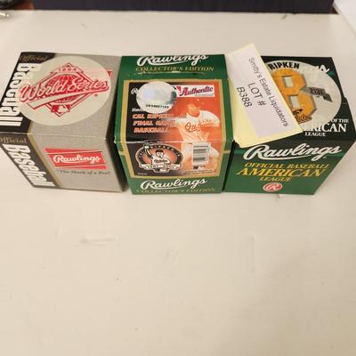 3 OMLB Baseballs 1994 World Series (Sealed) Ripken 2130/2131 , Cal Ripken 1981-2001