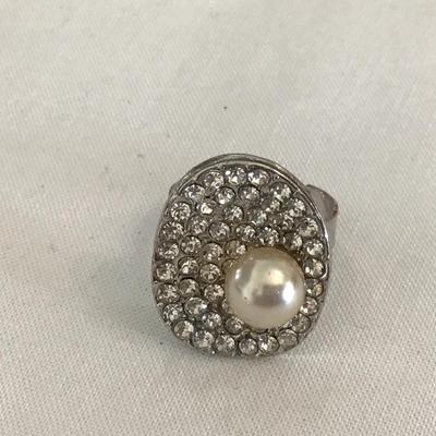 Pearl rhinestone Fashion Ring