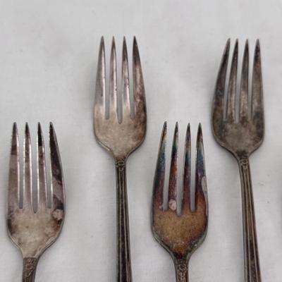 41-Piece WM Rogers ‘Jubilee’ Silver Plated Flatware (DR-DZ)