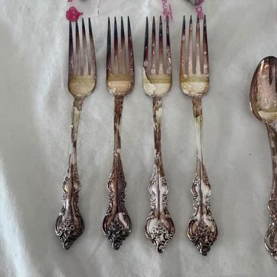 25-Piece International Deep Silver Inlaid Flatware Set and More (DR-DZ)
