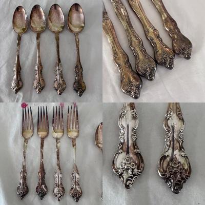 25-Piece International Deep Silver Inlaid Flatware Set and More (DR-DZ)