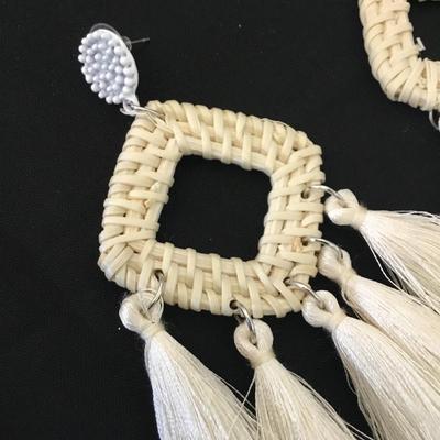 Cute boHo, tassel statement earrings New
