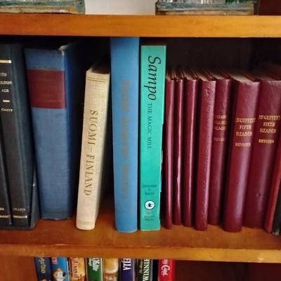 Books on a shelf