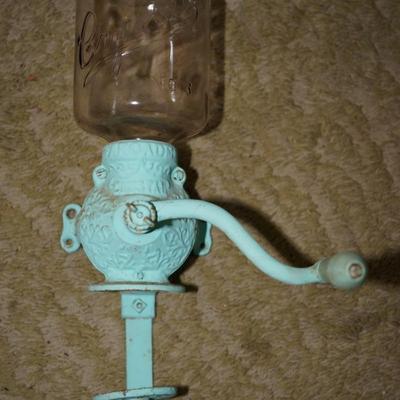 ORIGINAL CRYSTAL BRAND WALL COFFEE GRINDER.