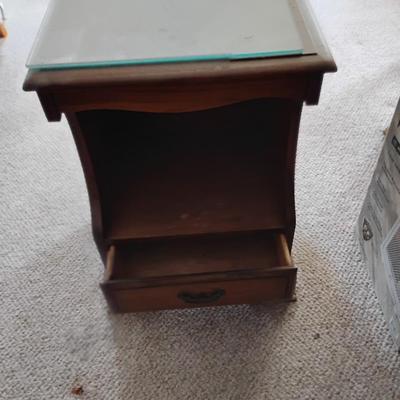 Vintage End Table with outlets
