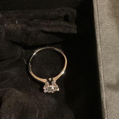 1 Carat Real Moissanite Adjustable Ring