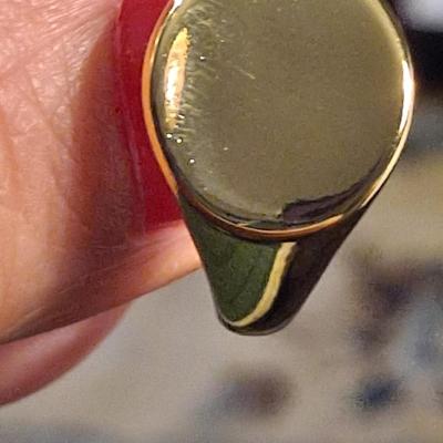 18kt Gold Overlay Sterling Silver Ring