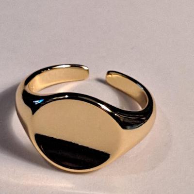 18kt Gold Overlay Sterling Silver Ring