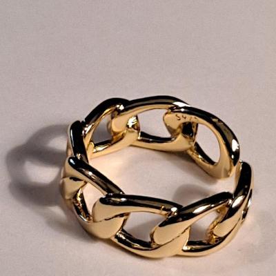 18kt Gold Overlay Sterling Silver Ring