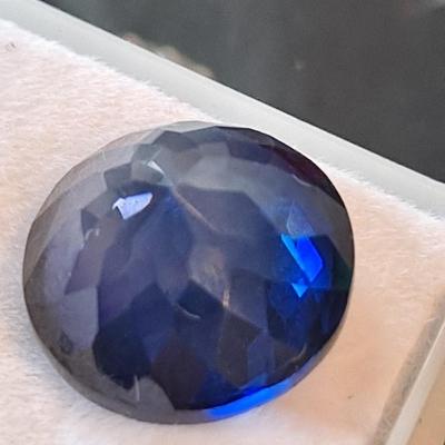 Lab Grown Blue Sapphire 10.10 cts