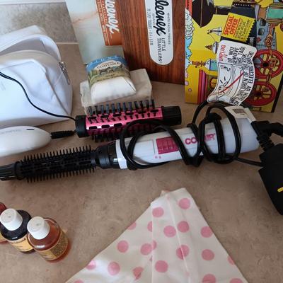 REMINGTON ELECTRIC RAZOR, CURLING IRON, ESSENTIAL OILS AND MORE
