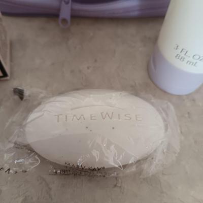 MARY KAY TIME WISE PRODUCTS AND A MAKEUP BAG
