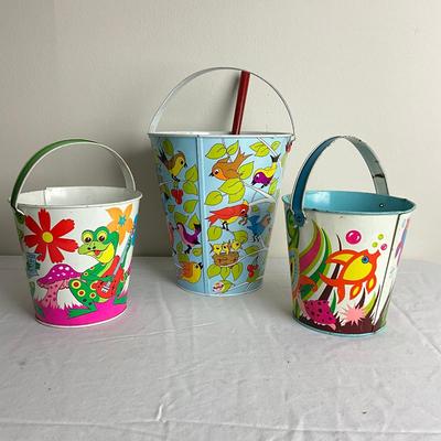 D889 Lot Of Ohio Art Co. Sand Pails