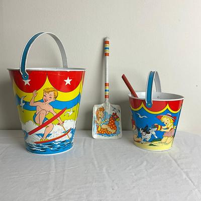 D890 Ohio Art Co. Sand Pails and Shovels