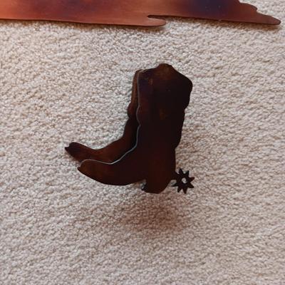 STEEL LASER CUT WESTERN WALL DECOR
