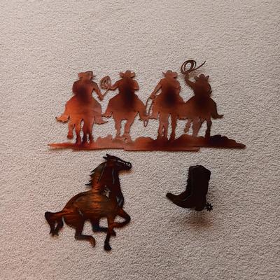 STEEL LASER CUT WESTERN WALL DECOR