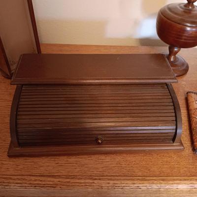 LEATHER TOOLED WALLET AND DRESSER TOP ITEMS TO HOLD YOUR TREASURES